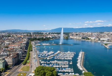 vue du ciel de Genève